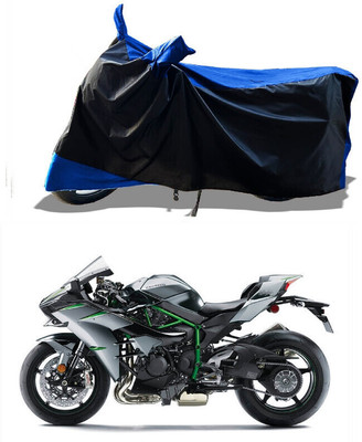 DeepShakshi AUTOMOTIVE Two Wheeler Cover for Kawasaki(Ninja H2, Blue)