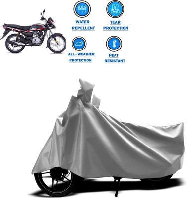 CODOKI Waterproof Two Wheeler Cover for Bajaj(Platina 100 DTS-i, Silver)