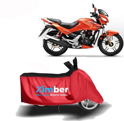 ZIMBER Two Wheeler Cover for Honda(CBZ Extreme, Red, Black)