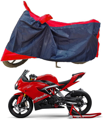 MMSSTAR Waterproof Two Wheeler Cover for TVS(Apache RR 310, Red, Blue)