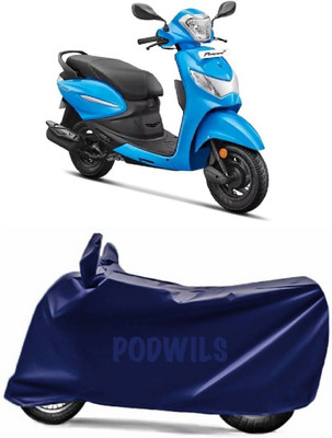 PODWILS Two Wheeler Cover for Hero(Pleasure, Blue)