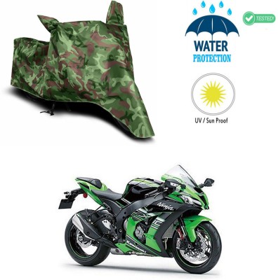 Ascension Waterproof Two Wheeler Cover for Kawasaki(Ninja ZX 10R, Multicolor)