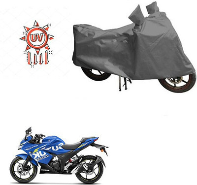 DeepShakshi AUTOMOTIVE Waterproof Two Wheeler Cover for Suzuki(Gixxer SF, Grey)
