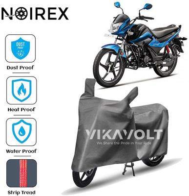 NOIREX Two Wheeler Cover for Hero(Splendor I Smart, Grey)
