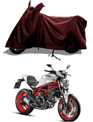 GROFATIK Two Wheeler Cover for Ducati(Monster 796 S2R, Maroon)