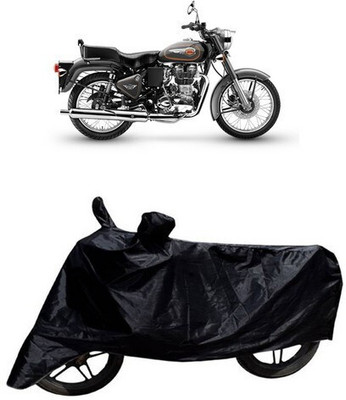 DeepShakshi AUTOMOTIVE Waterproof Two Wheeler Cover for Royal Enfield(Bullet Electra Twinspark, Black)