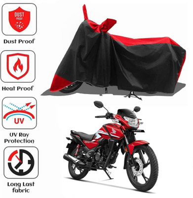 AIKOZIYA Waterproof Two Wheeler Cover for Honda(SP 125, Black, Red)
