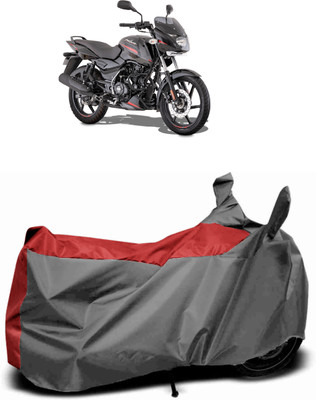 RM Collections Waterproof Two Wheeler Cover for Bajaj(Pulsar 150 DTS-i, Red, Grey)