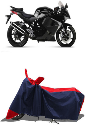 SUGASHRI Waterproof Two Wheeler Cover for Hyosung(GT250R, Red, Blue)