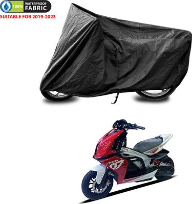 PAGORA Waterproof Two Wheeler Cover for TVS(Creon BS6, Black)