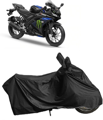 DIGGU Two Wheeler Cover for Yamaha(YZF R15 V3 Moto GP Edition, Black)