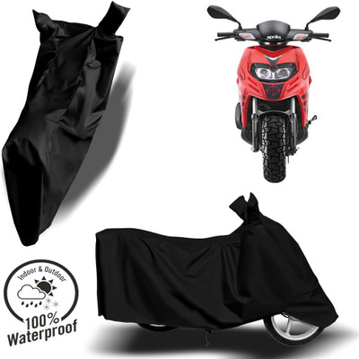 ROYAL AUTO MART Waterproof Two Wheeler Cover for Aprilia(Strom ZX, Black)