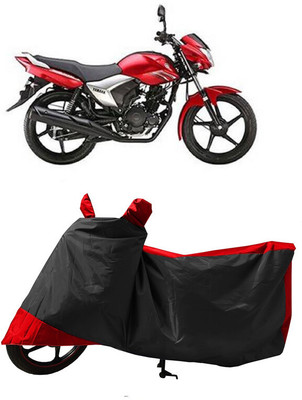 GROFATIK Two Wheeler Cover for Yamaha(Saluto, Red, Black)