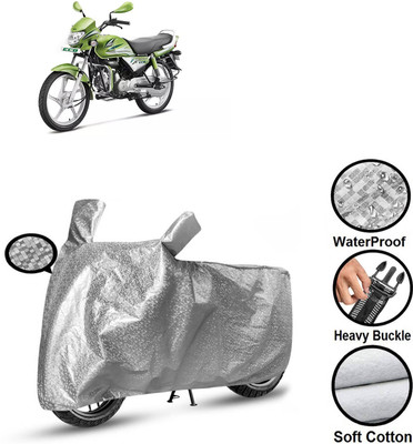 CODOKI Waterproof Two Wheeler Cover for Hero(HF Deluxe Eco, Silver)