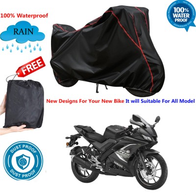 AutoGalaxy Waterproof Two Wheeler Cover for Yamaha(YZF R15 BS6, Black)