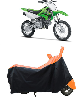 Coxtor Waterproof Two Wheeler Cover for Kawasaki(KLX 110, Orange)