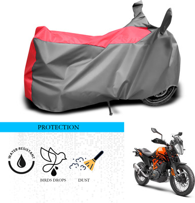 ANTHUB Waterproof Two Wheeler Cover for KTM(390 Adventure, Grey, Red)