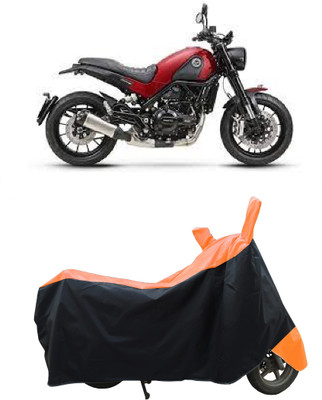 Coxtor Waterproof Two Wheeler Cover for Benelli(Leoncino, Orange)
