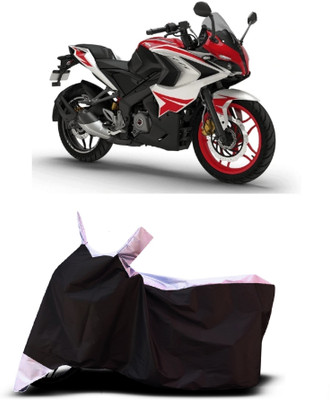 VESMEI Two Wheeler Cover for Bajaj(Pulsar 200NS FI BS6, White)