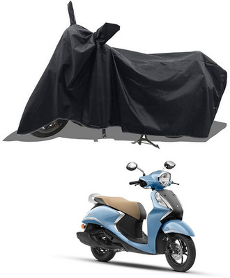 PAGORA Waterproof Two Wheeler Cover for Yamaha(Fascino 125 BS6, Black)