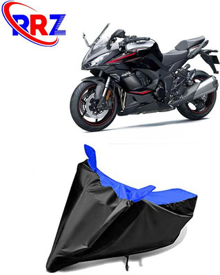 RRZ Waterproof Two Wheeler Cover for Kawasaki(Ninja 1000, Black, Blue)
