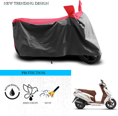 SnehaSales Waterproof Two Wheeler Cover for Hero(Maestro Electric, Grey, Red)