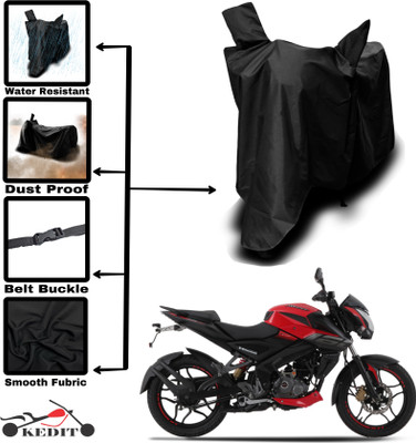 KEDIT Two Wheeler Cover for Universal For Bike(Pulsar NS-160 BS6, Black)
