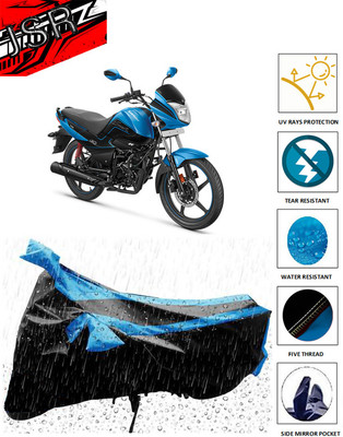 J S R Waterproof Two Wheeler Cover for Hero(Splendor iSmart 110, Blue)