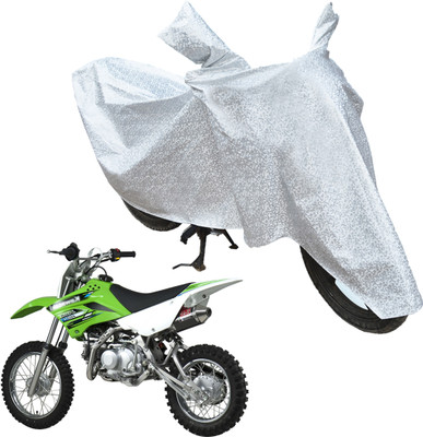 RiderShine Waterproof Two Wheeler Cover for Kawasaki(KLX 110, Silver)
