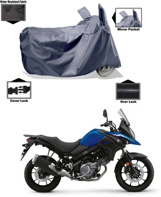 GOSHIV-car and bike accessories Waterproof Two Wheeler Cover for Suzuki(Grey)