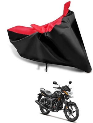 KEDIT Two Wheeler Cover for Hero(Hunk, Red, Black)
