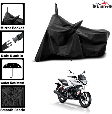 KEDIT Two Wheeler Cover for Hero(Ignitor, Black)