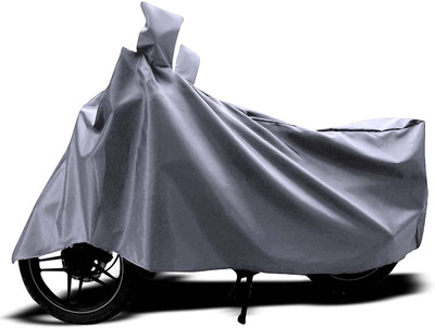Rahat Waterproof Two Wheeler Cover for Universal For Bike(Bullet, Silver)