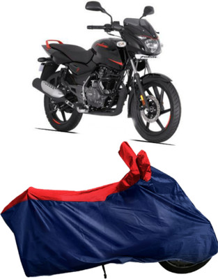 APNEK Waterproof Two Wheeler Cover for Bajaj(Pulsar 125, Blue, Silver)