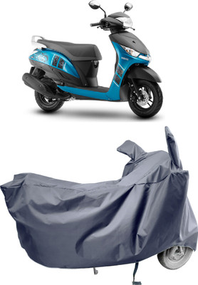 Amexride Two Wheeler Cover for Yamaha(Alpha BS6 BS6, Grey)
