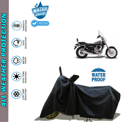 AutoGalaxy Waterproof Two Wheeler Cover for Bajaj(Avenger 220 Cruise, Black)