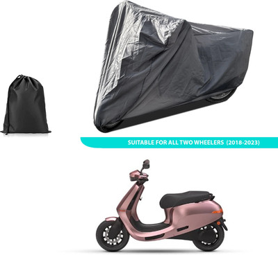 GOSHIV-car and bike accessories Two Wheeler Cover for Ola(Grey)