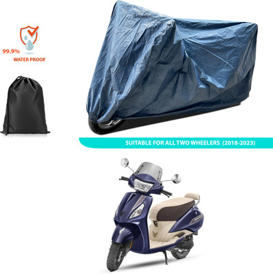 CODOKI Waterproof Two Wheeler Cover for TVS(Jupiter, Blue)