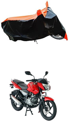 VESMEI Two Wheeler Cover for Bajaj(Pulsar 150 BS6, Orange, Black)