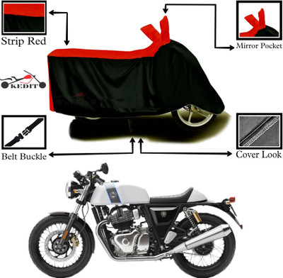 AASHTIK MART Two Wheeler Cover for Royal Enfield(Bullet Trials 500, Red, Black)