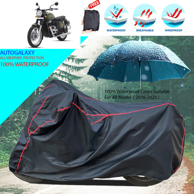 AutoGalaxy Waterproof Two Wheeler Cover for JAWA(Perak, Black)