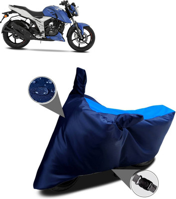 CODOKI Waterproof Two Wheeler Cover for TVS(Apache RTR 160 4V, Blue)