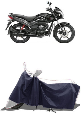 SUGASHRI Waterproof Two Wheeler Cover for Hero(Passion Xpro, White, Blue)
