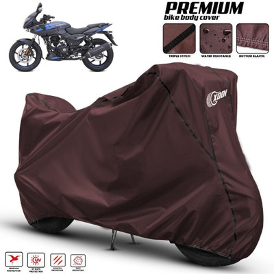 AutoGalaxy Waterproof Two Wheeler Cover for Bajaj(Pulsar 220, Maroon, Black)