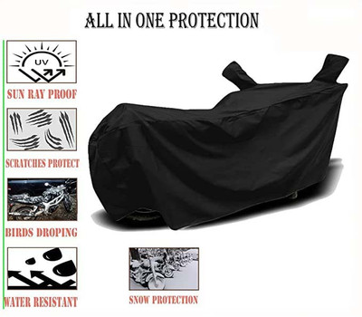Auto Hustle Waterproof Two Wheeler Cover for Yamaha(FZ S FI New, Black)