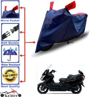 AASHTIK MART Two Wheeler Cover for Suzuki(Burgman Street 125, Red, Blue)
