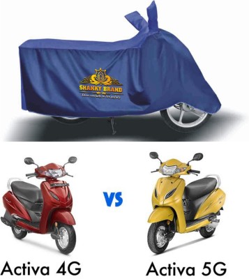 ShankyBrand Two Wheeler Cover for Honda, Universal For Bike(Activa 5G, Blue)