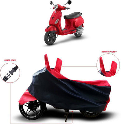AASHTIK MART Two Wheeler Cover for Vespa(Piaggio Vespa, Red)