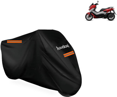 Juvdoxj Waterproof Two Wheeler Cover for Yamaha(NMax 155 BS6, Black)