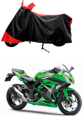 GROFATIK Two Wheeler Cover for Kawasaki(Ninja 300, Red)